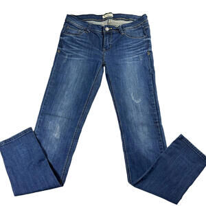I&A Jeans Womens Size 9 Skinny Stretch Denim Dark Wash Y2K Streetwear Vintage 90